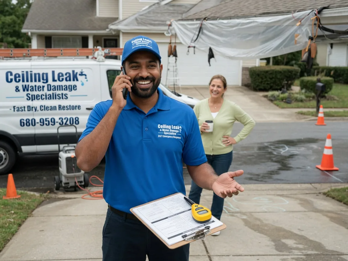 Ceiling Leak Cleanup New Century, KS FAQs
